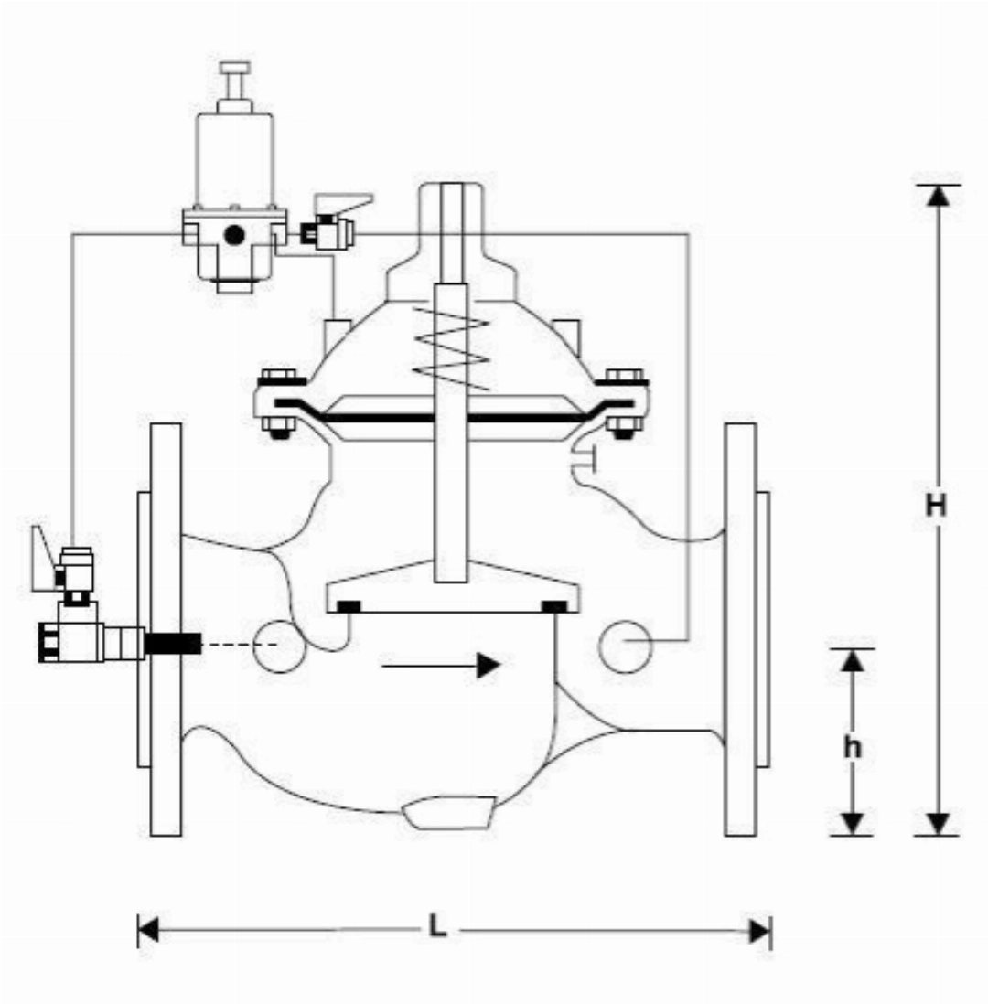 515079 Druckregler DR-80 mit Flansch. 515079 Druckregler DR-80 mit Flansch.